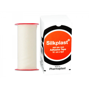 SILKPLAST SURGICAL ADHESIVE TAPE 10 CM X 5 YD 
